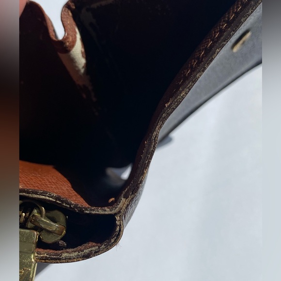 AUTHENTIC PRELOVED LOUIS VUITTON COMPACT MONOGRAM CANVAS WALLET  zipper brown - Picture 7 of 15